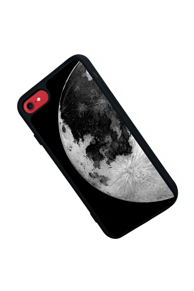 iPhone SE Uyumlu Ay Tasarımlı Glossy Premium Kılıf