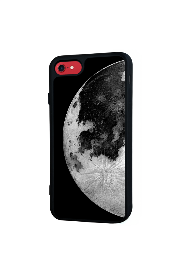 iPhone SE Uyumlu Ay Tasarımlı Glossy Premium Kılıf
