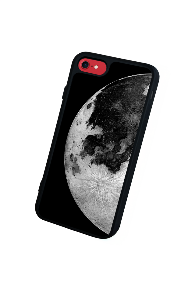 iPhone SE Uyumlu Ay Tasarımlı Glossy Premium Kılıf