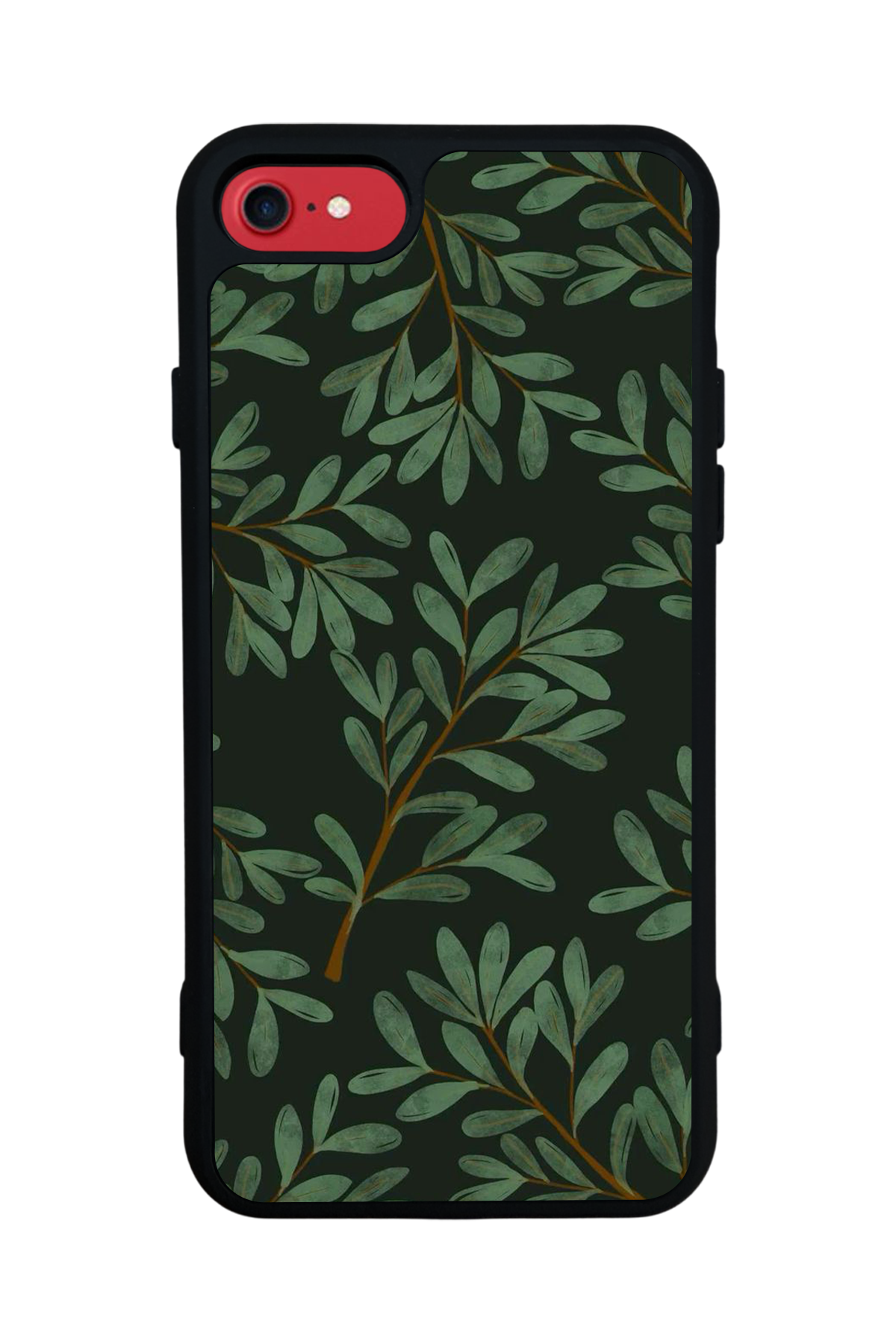 iPhone 8 Uyumlu Botanik Tasarımlı Glossy Premium Kılıf