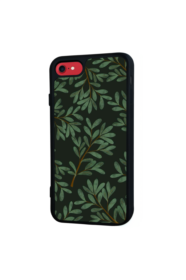 iPhone 8 Uyumlu Botanik Tasarımlı Glossy Premium Kılıf