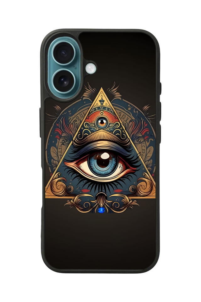 iPhone 16 Plus Uyumlu Göz Tasarımlı Glossy Premium Kılıf