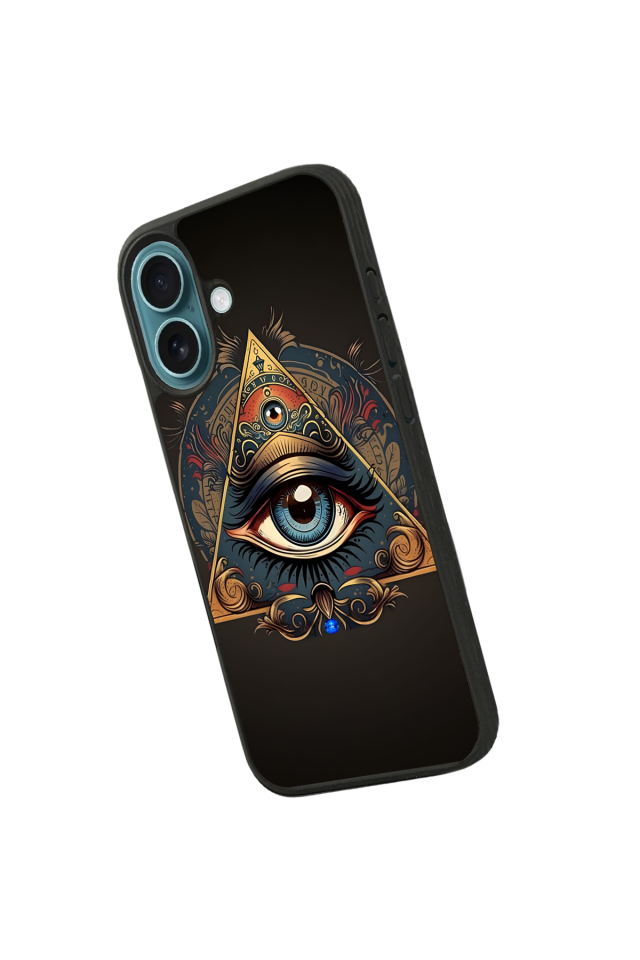 iPhone 16 Plus Uyumlu Göz Tasarımlı Glossy Premium Kılıf
