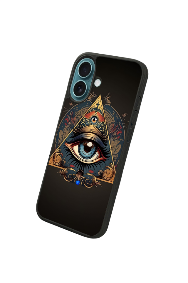 iPhone 16 Plus Uyumlu Göz Tasarımlı Glossy Premium Kılıf