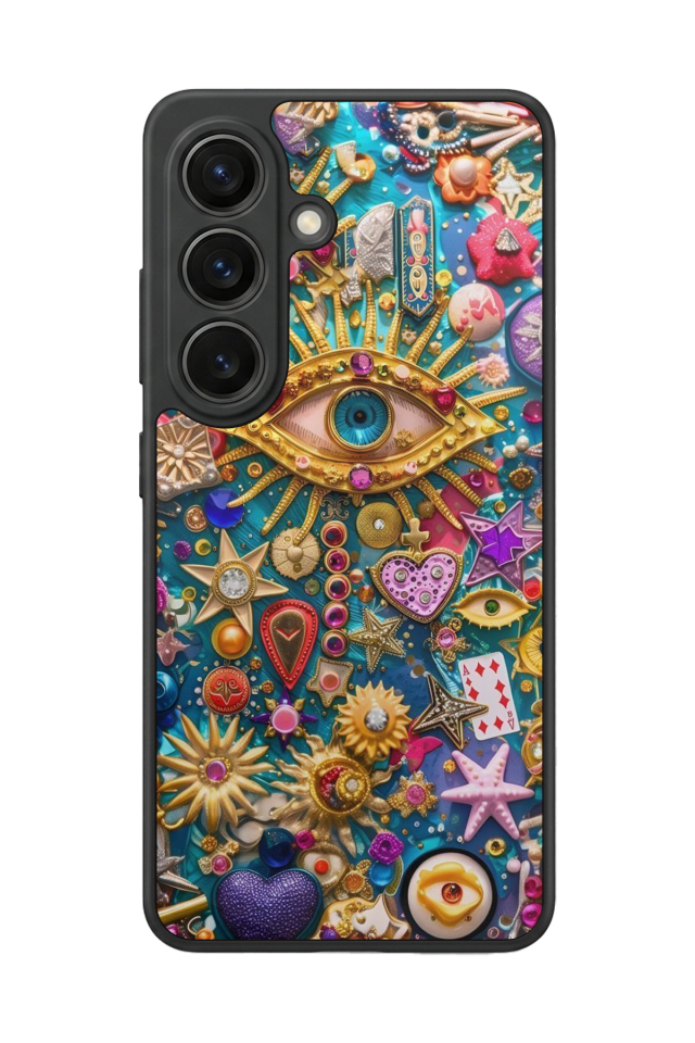 Samsung Galaxy S26 Uyumlu Göz Tasarımlı Glossy Premium Kılıf