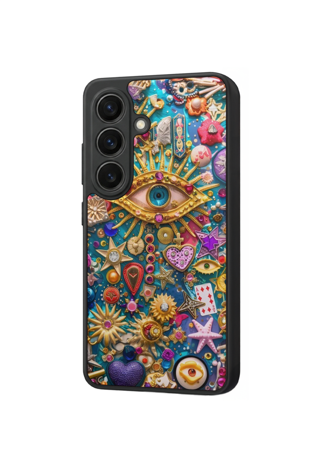 Samsung Galaxy S26 Uyumlu Göz Tasarımlı Glossy Premium Kılıf