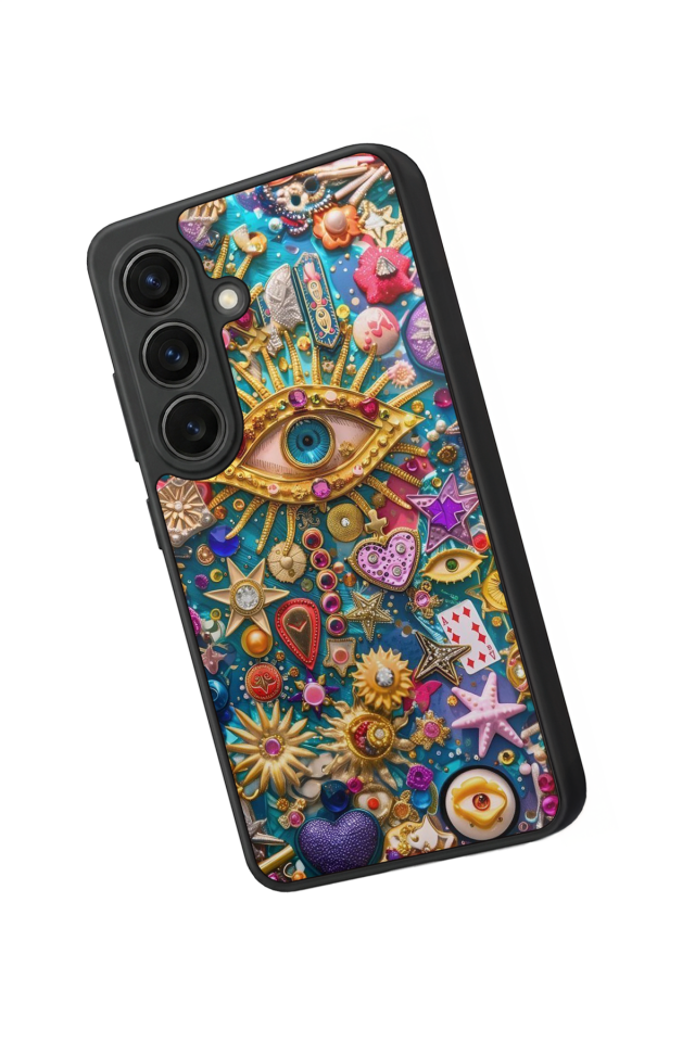 Samsung Galaxy S26 Uyumlu Göz Tasarımlı Glossy Premium Kılıf