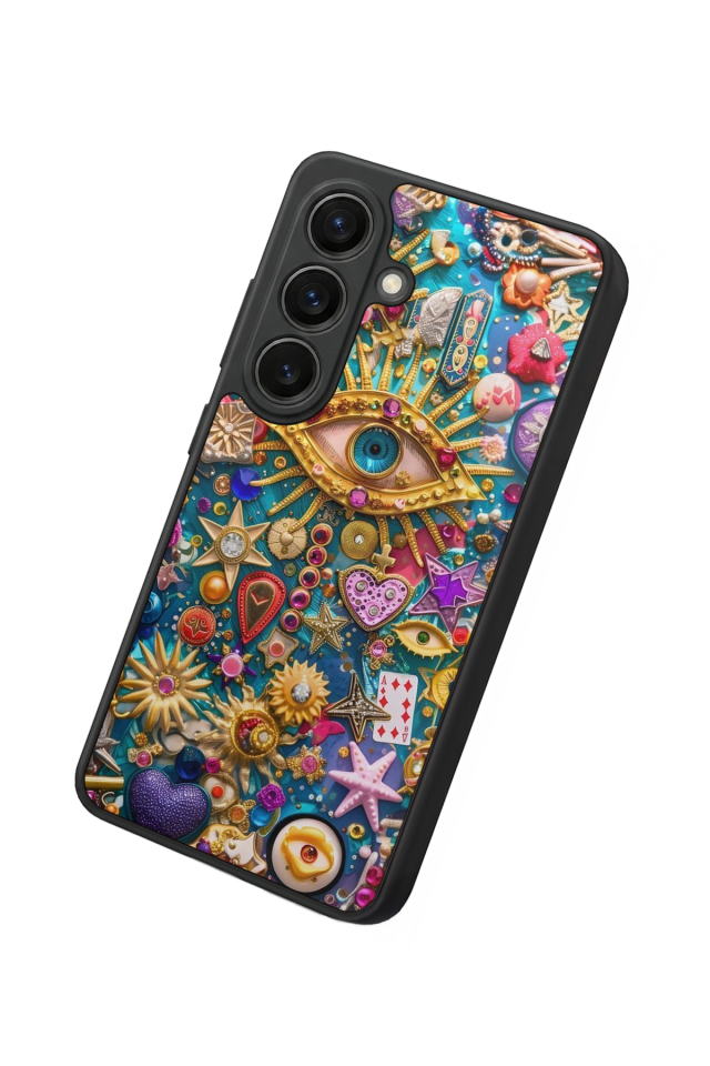 Samsung Galaxy S26 Uyumlu Göz Tasarımlı Glossy Premium Kılıf