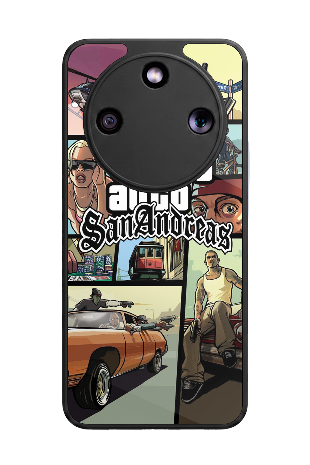 Honor Magic 8 Lite Uyumlu GTA Tasarımlı Glossy Premium Kılıf