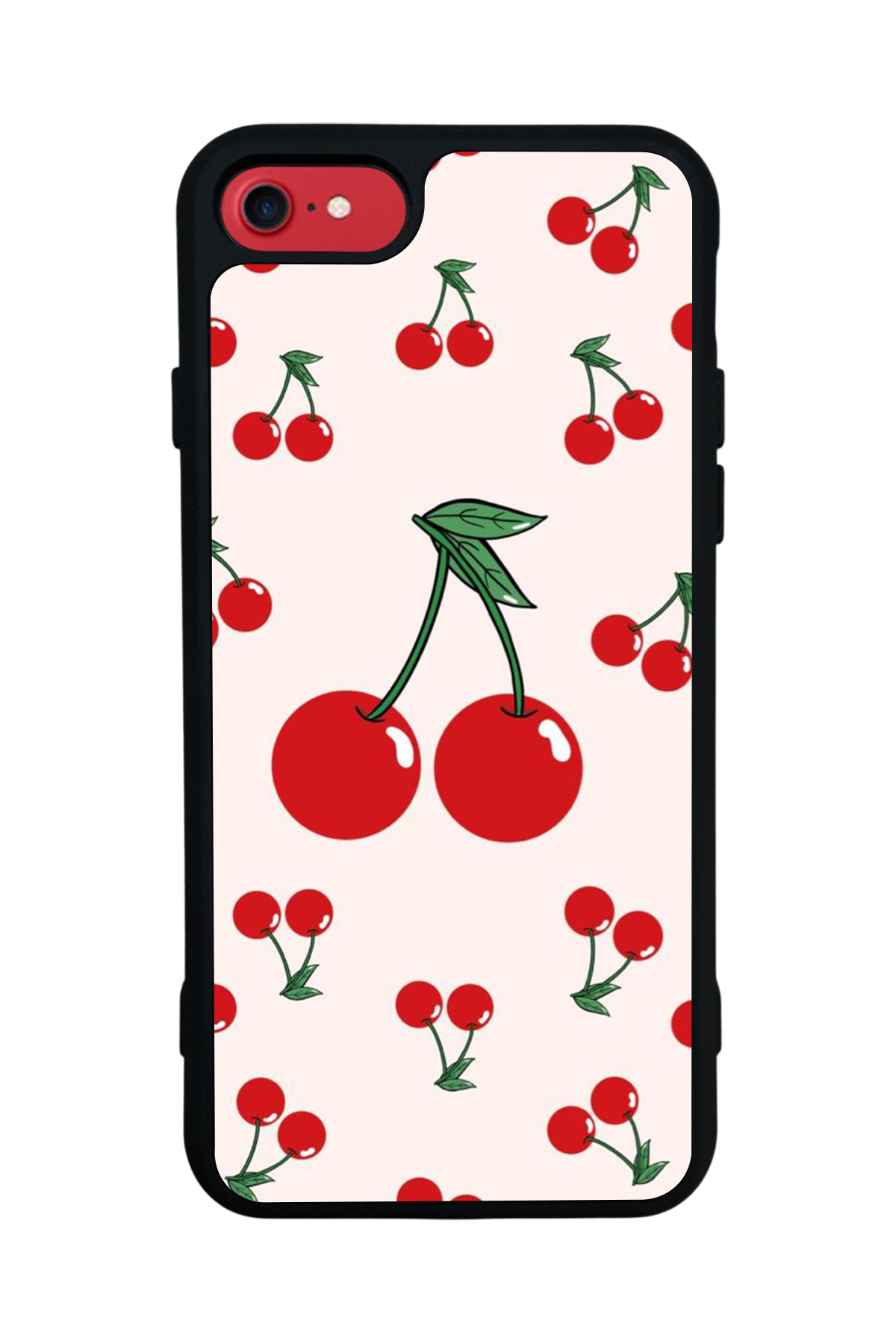 iPhone 7 Uyumlu Kiraz Tasarımlı Glossy Premium Kılıf