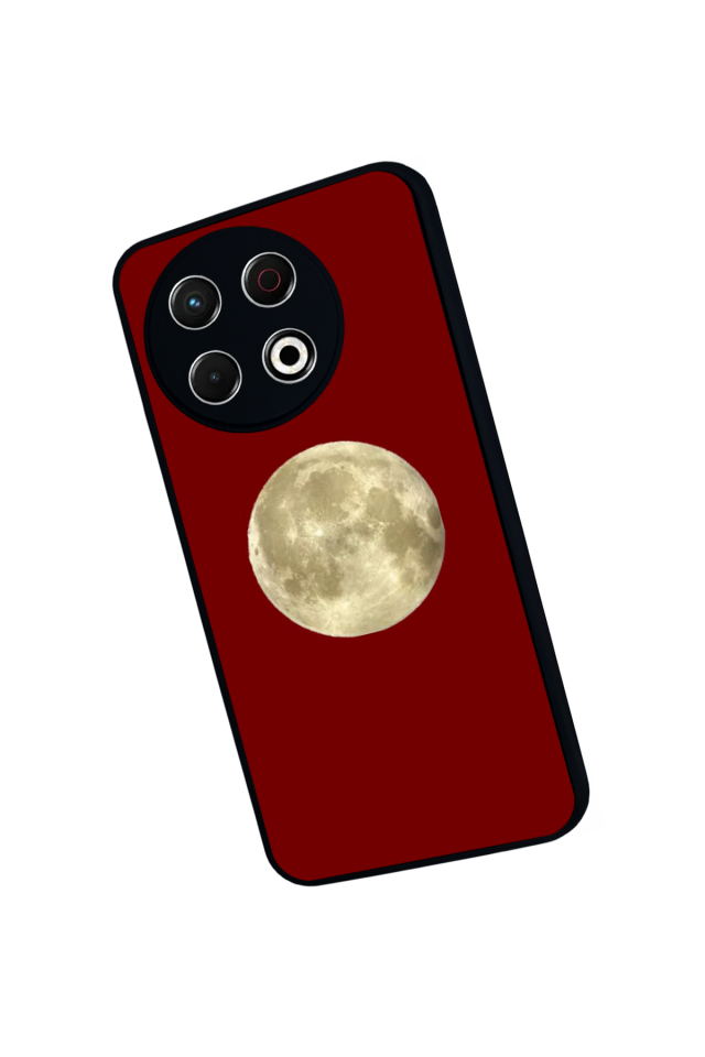 Tecno Spark 30 Pro Uyumlu Kirmizi Tasarımlı Glossy Premium Kılıf