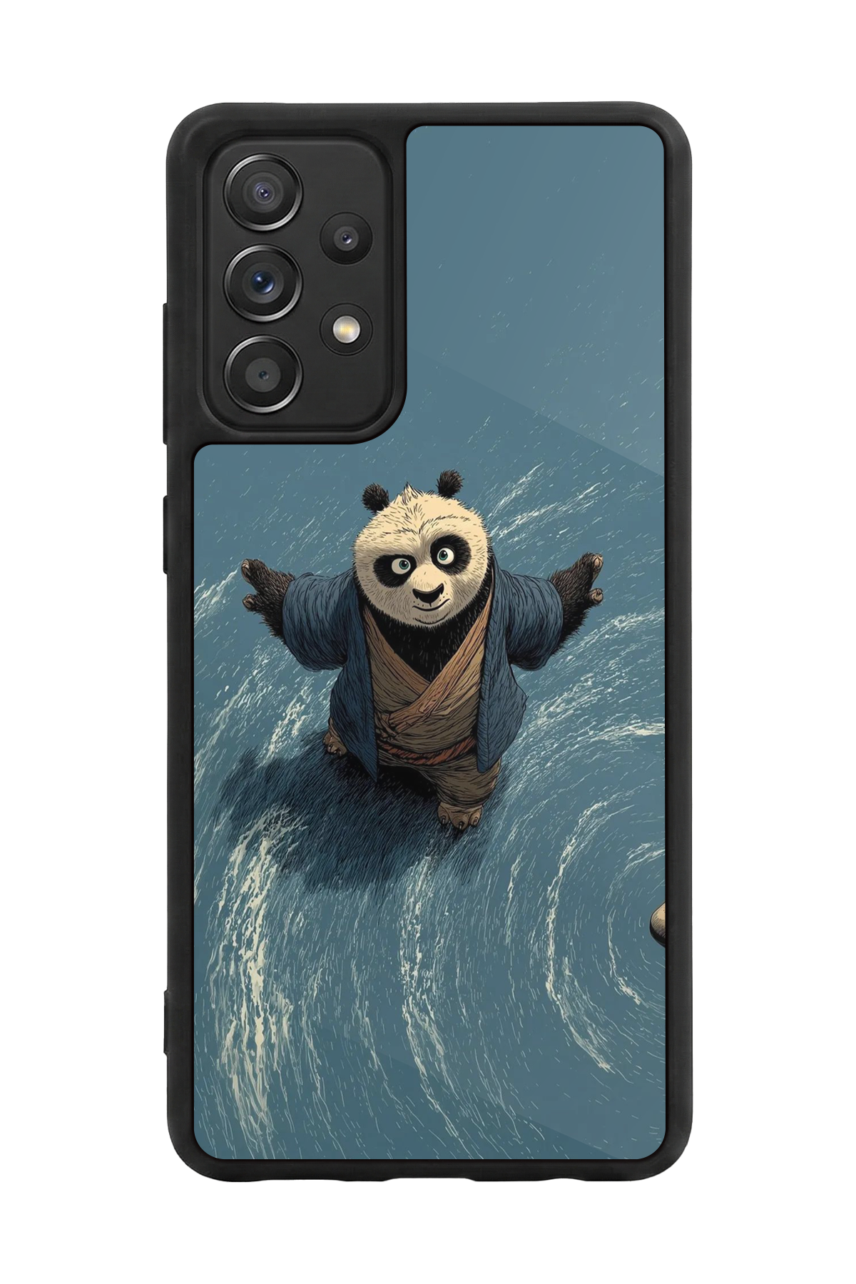 Samsung Galaxy A72 Uyumlu Kung Fu Panda Tasarımlı Glossy Premium Kılıf