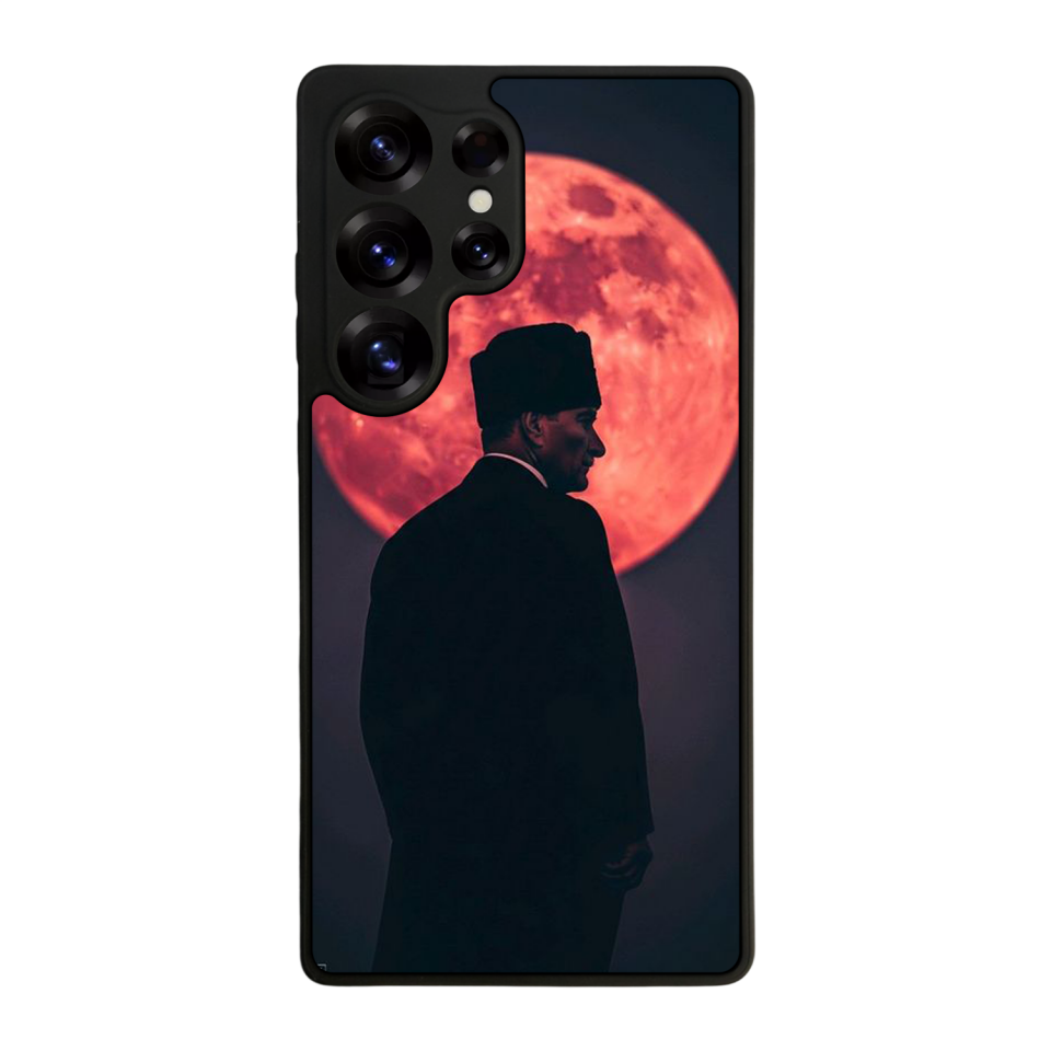 Samsung Galaxy S25 Ultra Uyumlu Mustafa Kemal Ataturk Tasarımlı Glossy Premium Kılıf