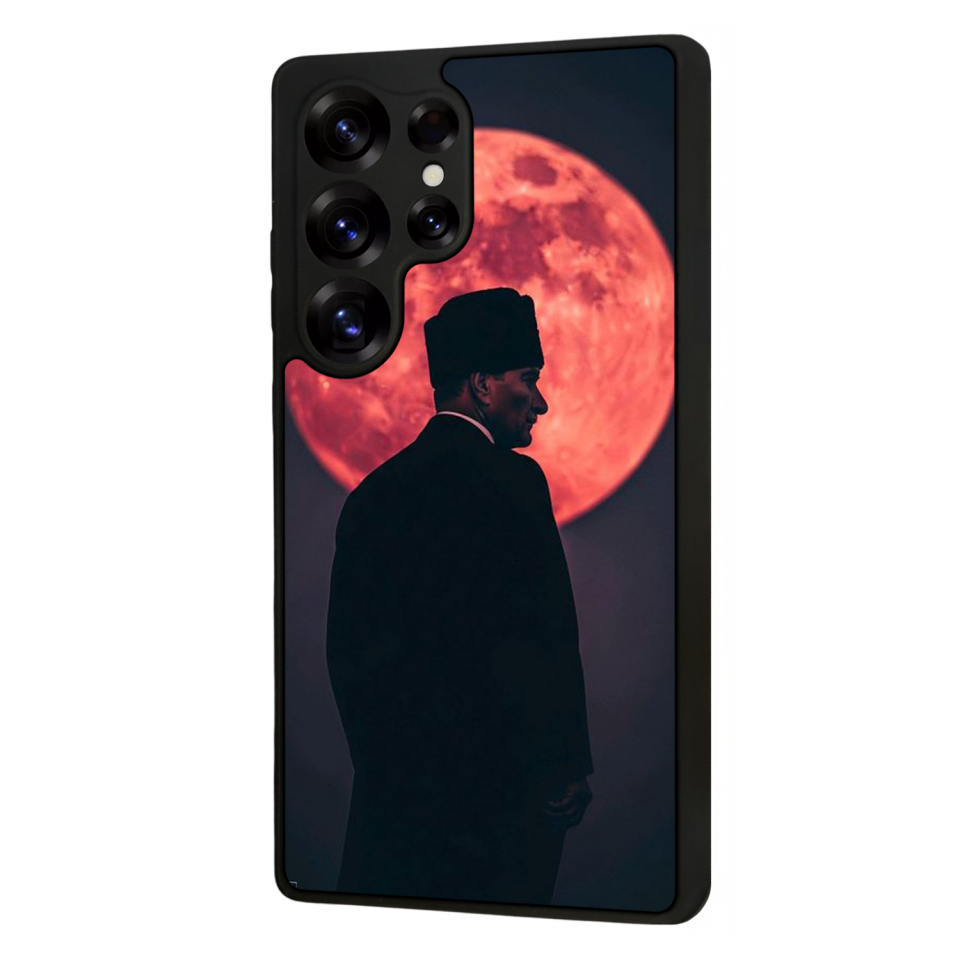 Samsung Galaxy S25 Ultra Uyumlu Mustafa Kemal Ataturk Tasarımlı Glossy Premium Kılıf