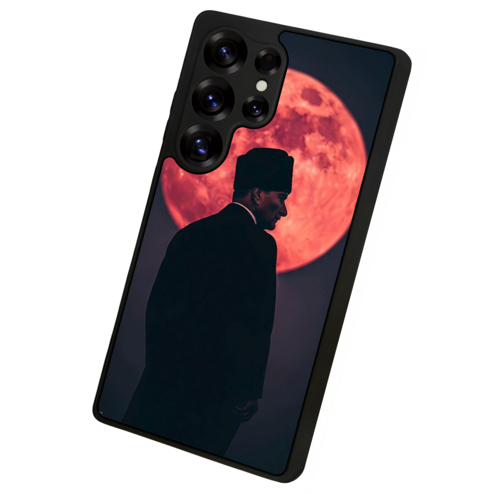 Samsung Galaxy S25 Ultra Uyumlu Mustafa Kemal Ataturk Tasarımlı Glossy Premium Kılıf