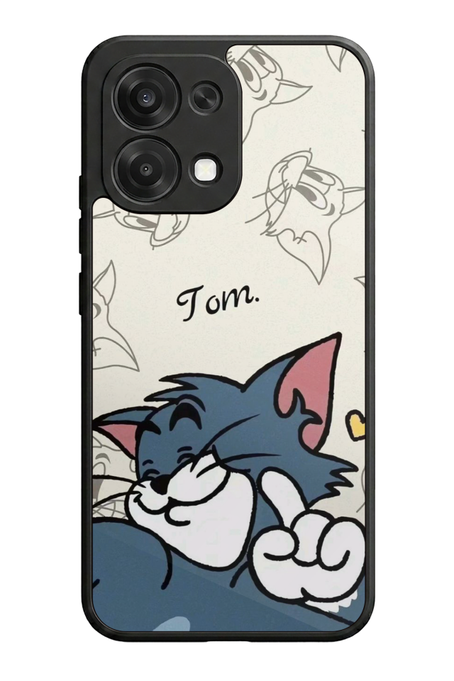 Oppo A6 Pro Uyumlu Tom And Jerry Tasarımlı Glossy Premium Kılıf