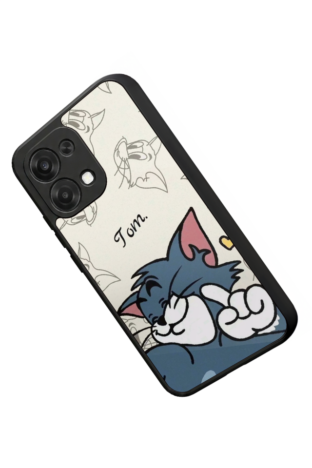Oppo A6 Pro Uyumlu Tom And Jerry Tasarımlı Glossy Premium Kılıf