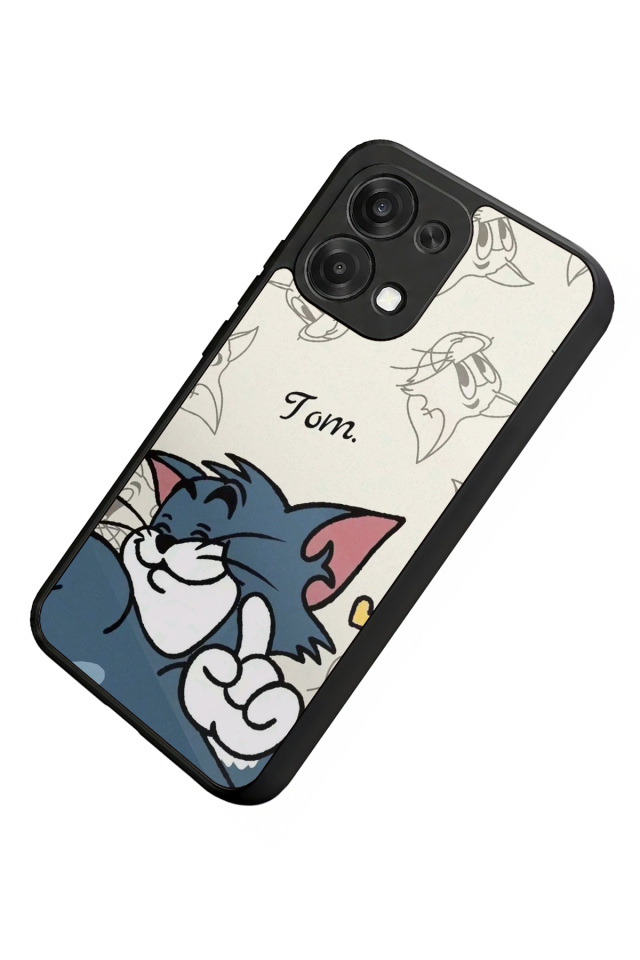 Oppo A6 Pro Uyumlu Tom And Jerry Tasarımlı Glossy Premium Kılıf