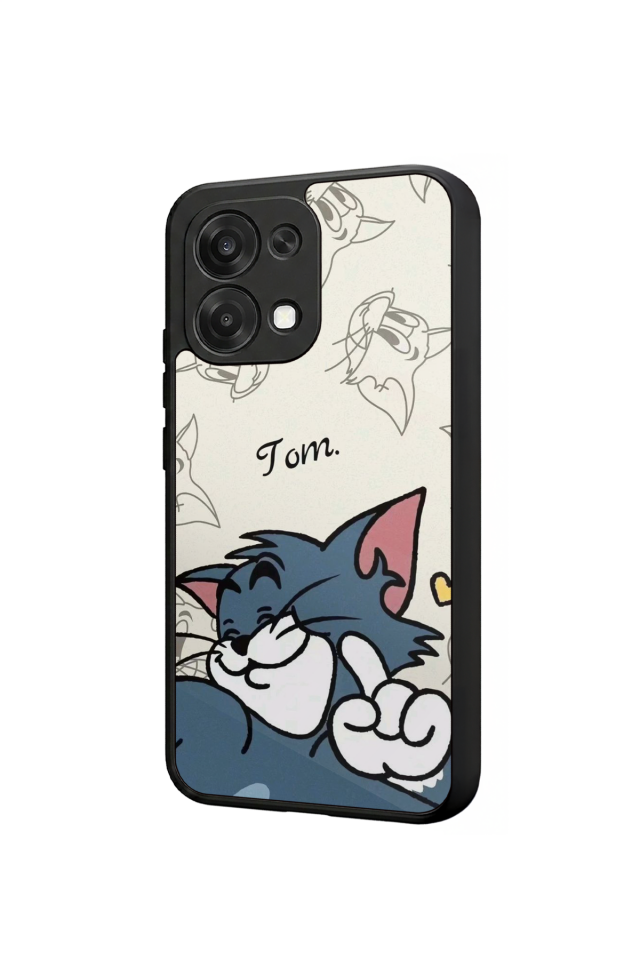 Oppo A6 Pro Uyumlu Tom And Jerry Tasarımlı Glossy Premium Kılıf