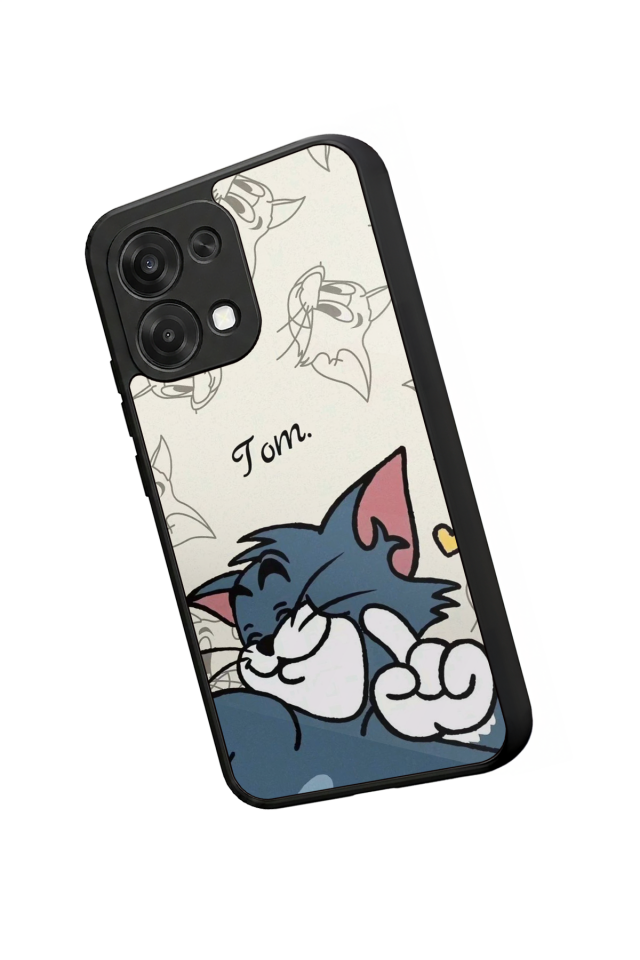 Oppo A6 Pro Uyumlu Tom And Jerry Tasarımlı Glossy Premium Kılıf