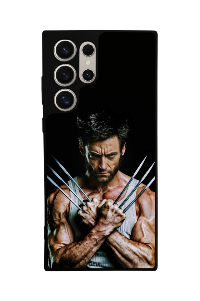 Samsung Galaxy S22 Ultra Uyumlu Wolverine Tasarımlı Glossy Premium Kılıf