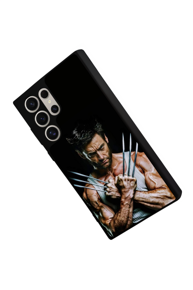 Samsung Galaxy S22 Ultra Uyumlu Wolverine Tasarımlı Glossy Premium Kılıf