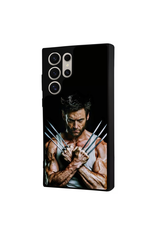 Samsung Galaxy S22 Ultra Uyumlu Wolverine Tasarımlı Glossy Premium Kılıf