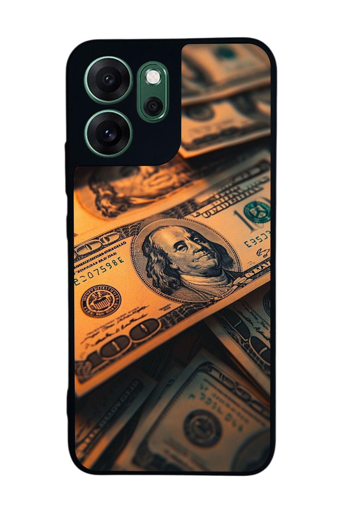 Oppo Reno 14F Uyumlu Para Tasarımlı Glossy Premium Kılıf