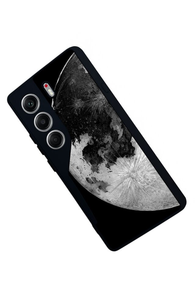 Tecno Camon 40 Uyumlu Ay Tasarımlı Glossy Premium Kılıf
