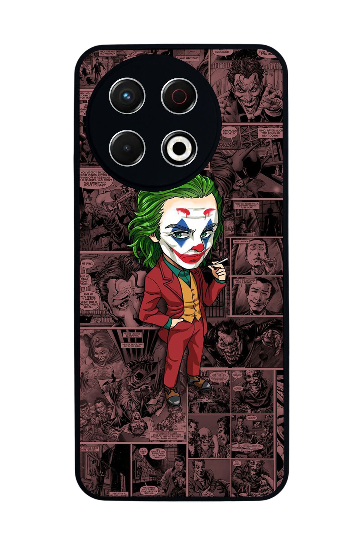 Tecno Spark 30 Pro Uyumlu Joker Tasarımlı Glossy Premium Kılıf