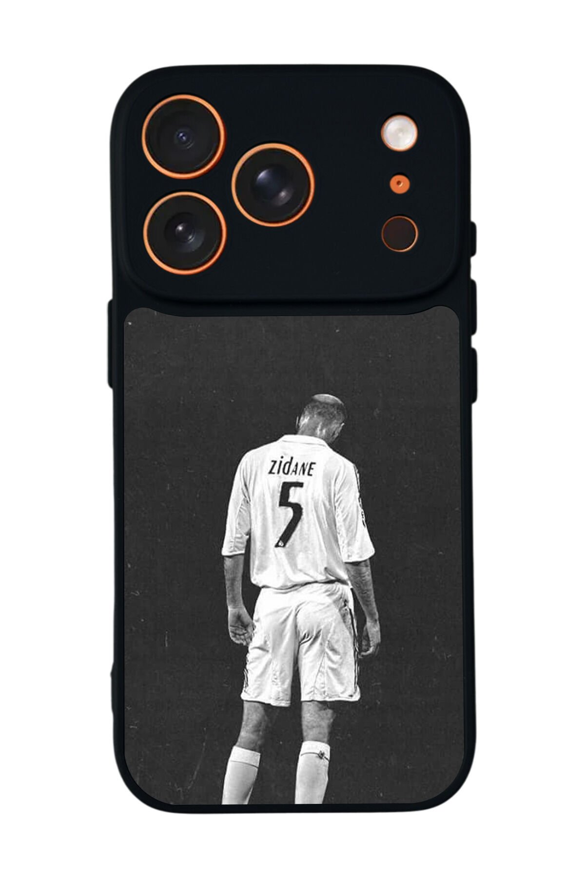 iPhone 17 Pro Uyumlu Zidane Tasarımlı Glossy Premium Kılıf