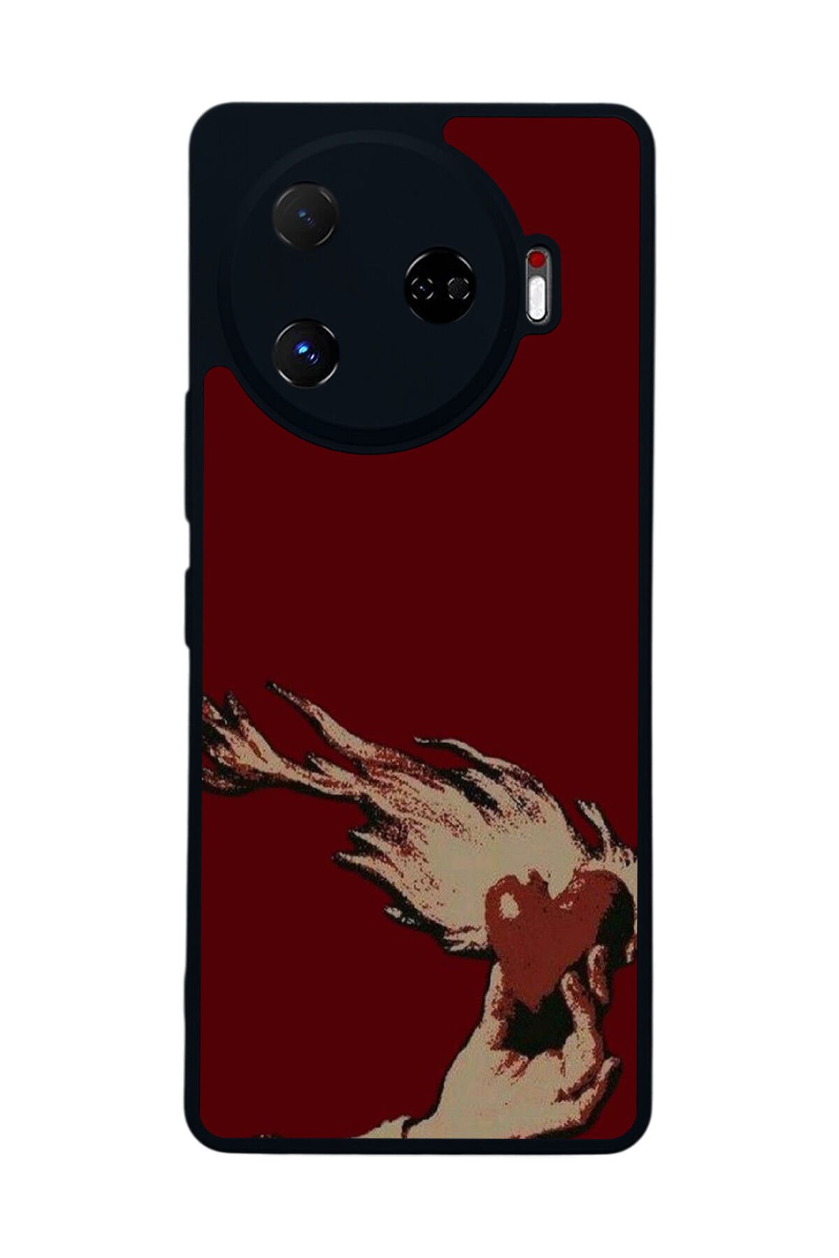 Tecno Camon 30 Pro Uyumlu Kalp Love Tasarımlı Glossy Premium Kılıf