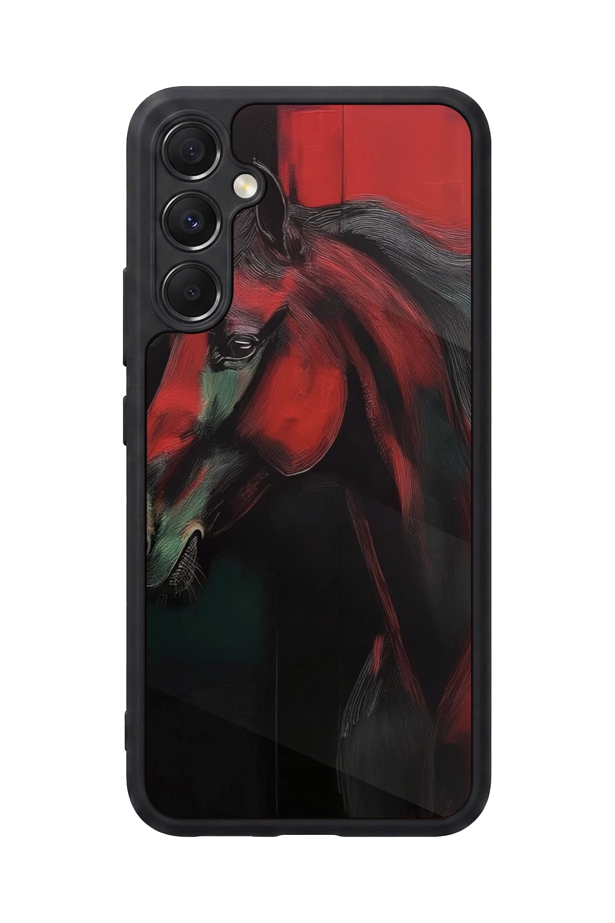 Samsung Galaxy M34 Uyumlu At Horse Tasarımlı Glossy Premium Kılıf