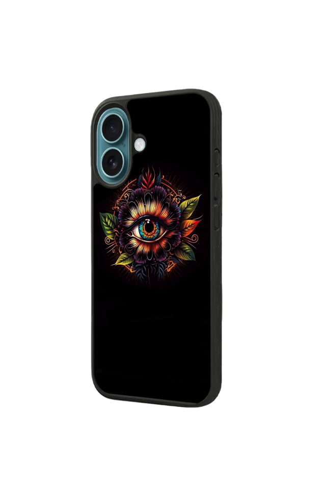 iPhone 16 Plus Uyumlu Göz Tasarımlı Glossy Premium Kılıf