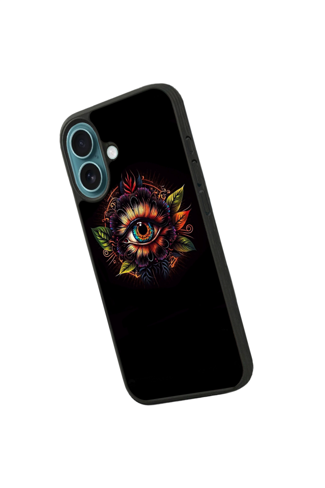 iPhone 16 Plus Uyumlu Göz Tasarımlı Glossy Premium Kılıf