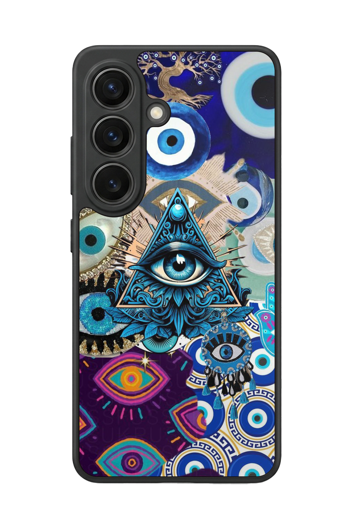 Samsung Galaxy S26 Uyumlu Göz Tasarımlı Glossy Premium Kılıf