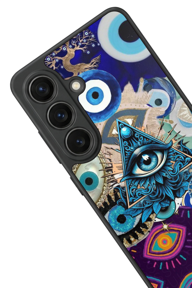 Samsung Galaxy S26 Uyumlu Göz Tasarımlı Glossy Premium Kılıf