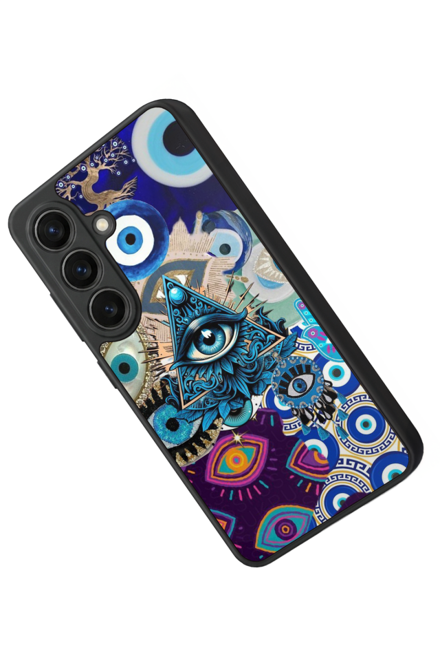 Samsung Galaxy S26 Uyumlu Göz Tasarımlı Glossy Premium Kılıf