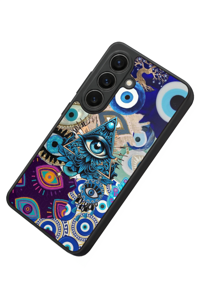 Samsung Galaxy S26 Uyumlu Göz Tasarımlı Glossy Premium Kılıf