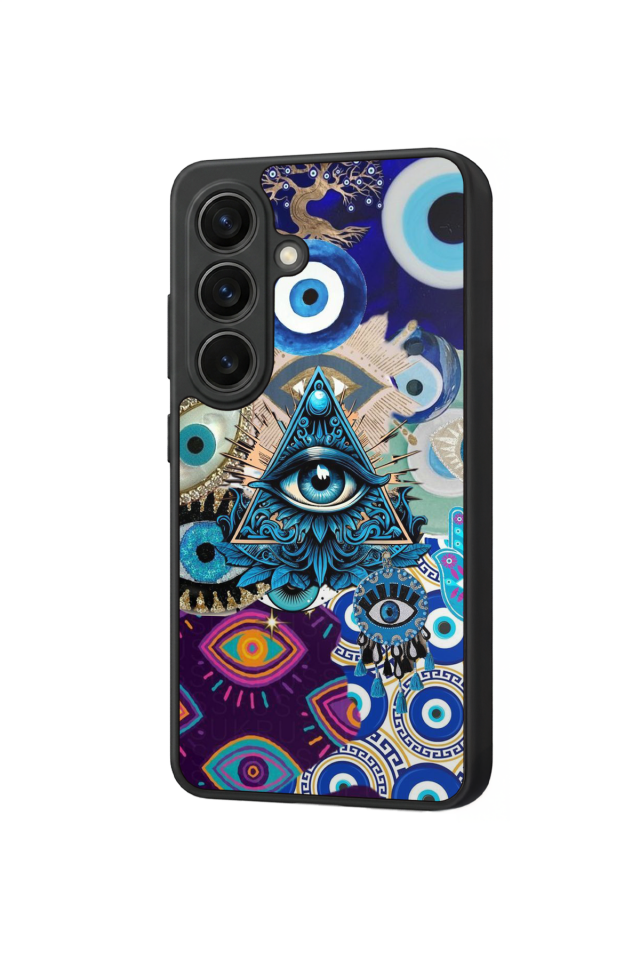 Samsung Galaxy S26 Uyumlu Göz Tasarımlı Glossy Premium Kılıf