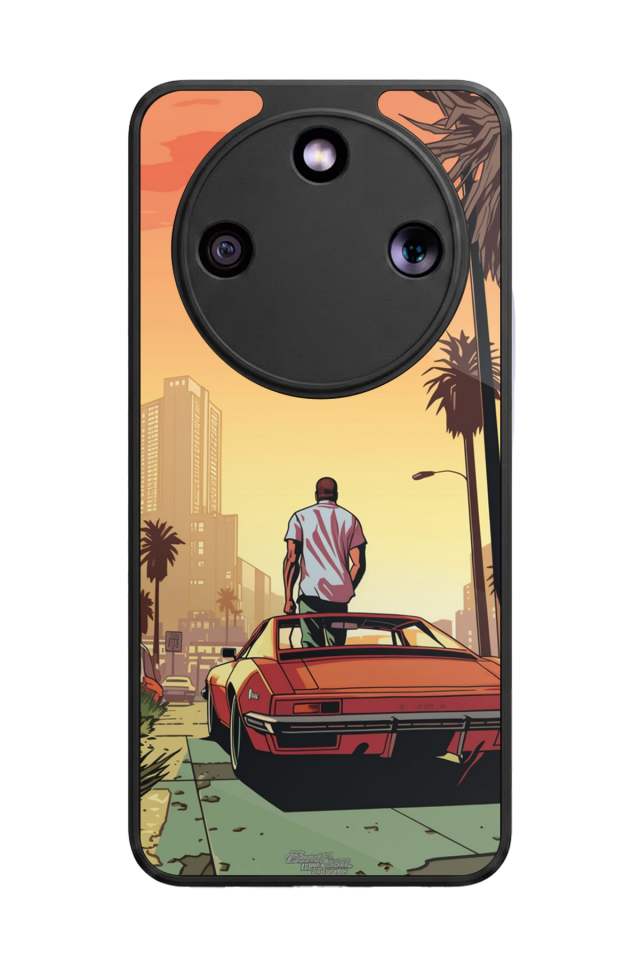 Honor Magic 8 Lite Uyumlu GTA Tasarımlı Glossy Premium Kılıf