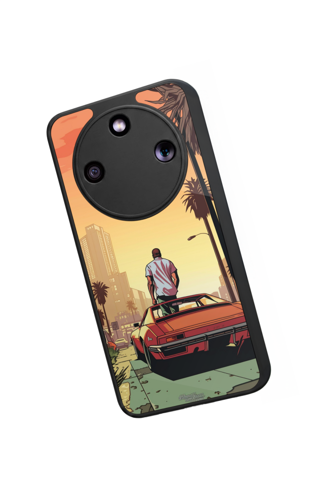 Honor Magic 8 Lite Uyumlu GTA Tasarımlı Glossy Premium Kılıf