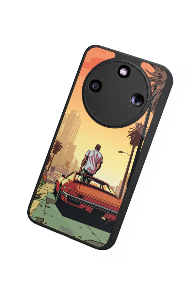 Honor Magic 8 Lite Uyumlu GTA Tasarımlı Glossy Premium Kılıf