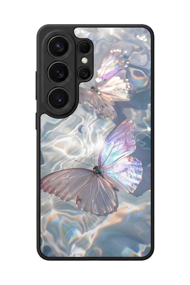 Samsung Galaxy S26 Ultra Uyumlu Kelebek Tasarımlı Glossy Premium Kılıf