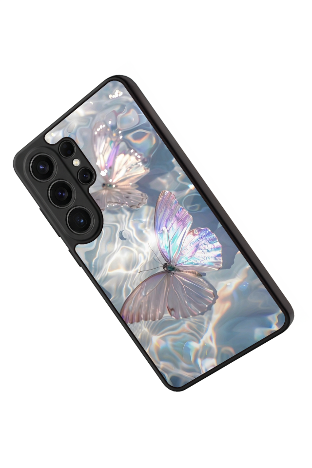 Samsung Galaxy S26 Ultra Uyumlu Kelebek Tasarımlı Glossy Premium Kılıf