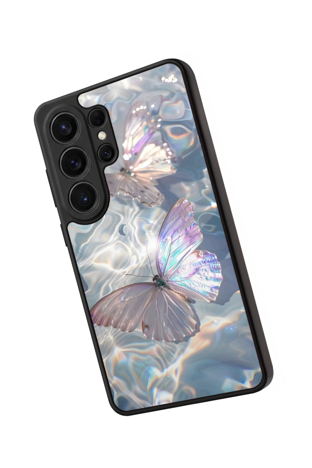 Samsung Galaxy S26 Ultra Uyumlu Kelebek Tasarımlı Glossy Premium Kılıf