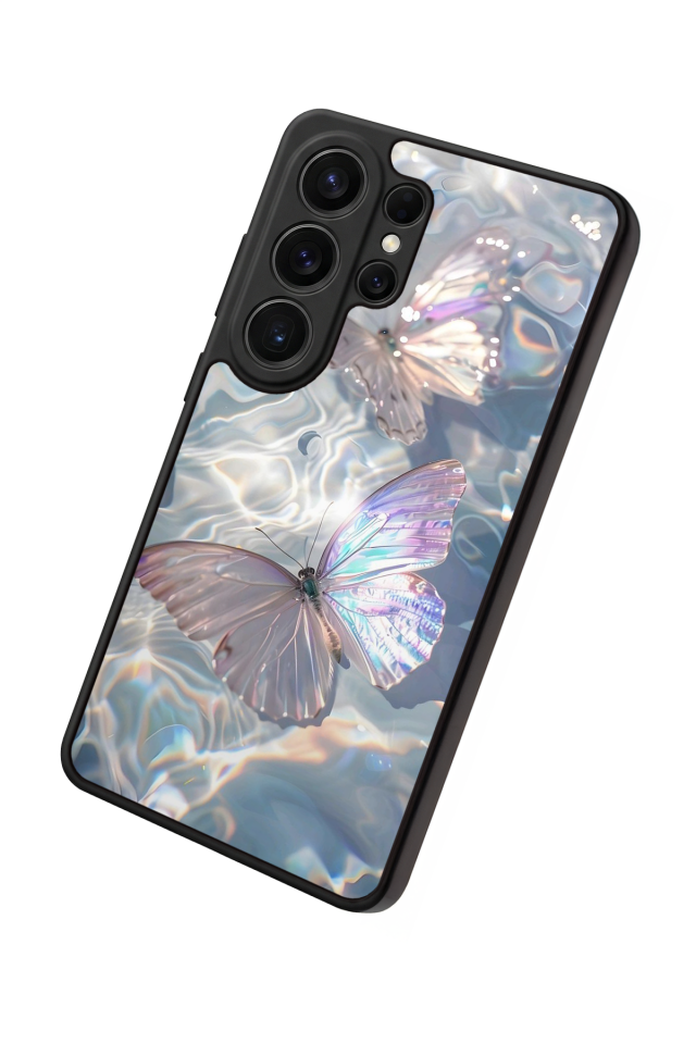 Samsung Galaxy S26 Ultra Uyumlu Kelebek Tasarımlı Glossy Premium Kılıf