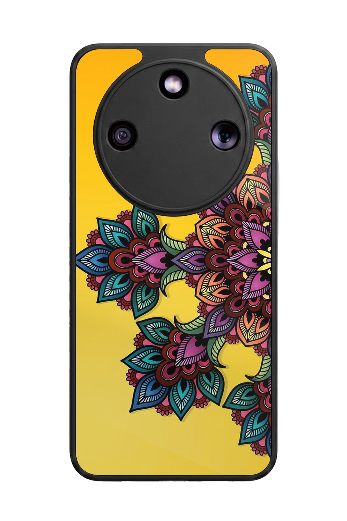 Honor Magic 8 Lite Uyumlu Mandala Tasarımlı Glossy Premium Kılıf