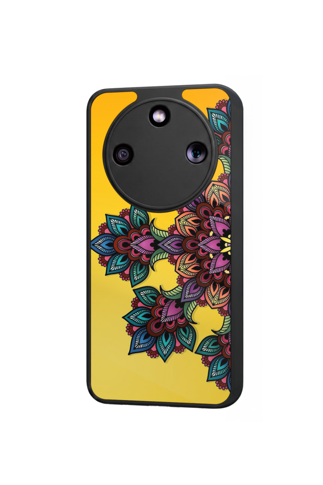 Honor Magic 8 Lite Uyumlu Mandala Tasarımlı Glossy Premium Kılıf