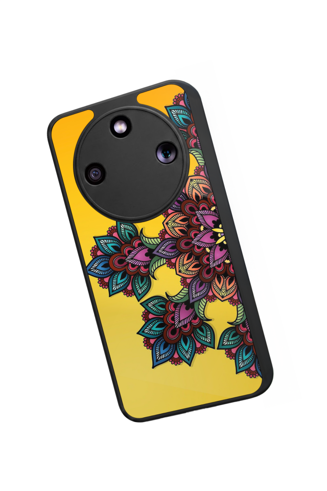 Honor Magic 8 Lite Uyumlu Mandala Tasarımlı Glossy Premium Kılıf